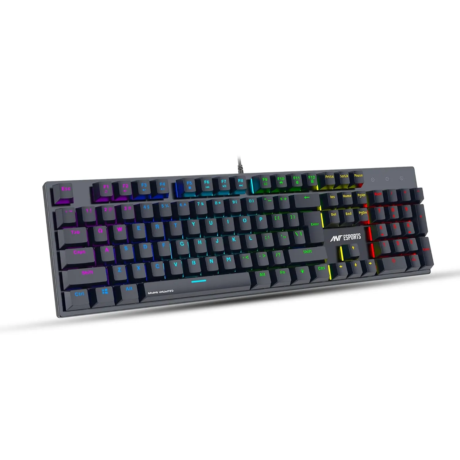 Ant Esports USB Gaming Keyboard Mechanical MK3400 Pro V3 RGB Blue Switch view 3